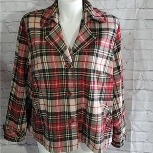 COLDWATER CREEK Plaid Jacket COPY